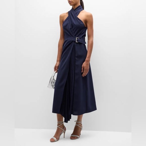 A.L.C. Fiona Belted Halter MIDI Dress - Picture 3 of 8